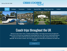 Tablet Screenshot of chriscoopertravel.com
